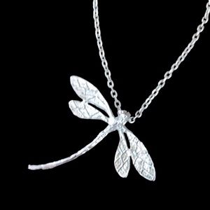 Silver Dragonfly Necklace
